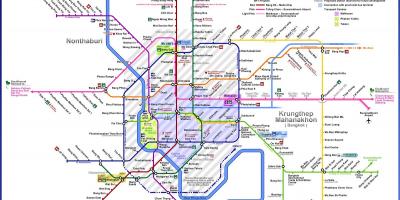 Bangkok autobusové trasy mapě