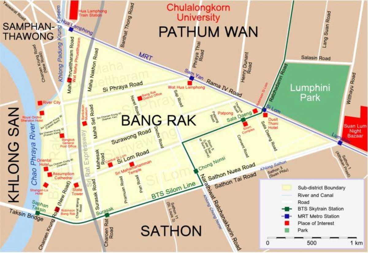 mapa bangkoku red light district