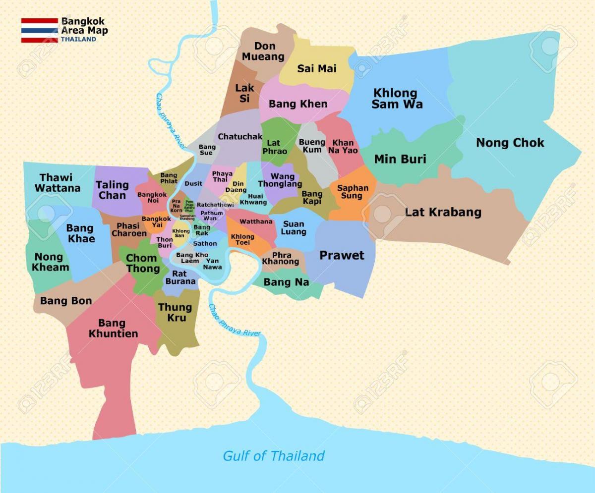 mapa bangkoku okres