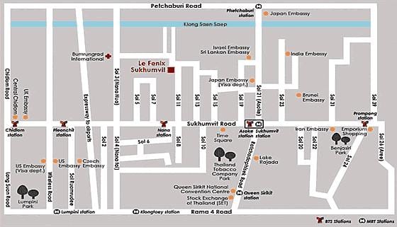 mapa bangkok soi