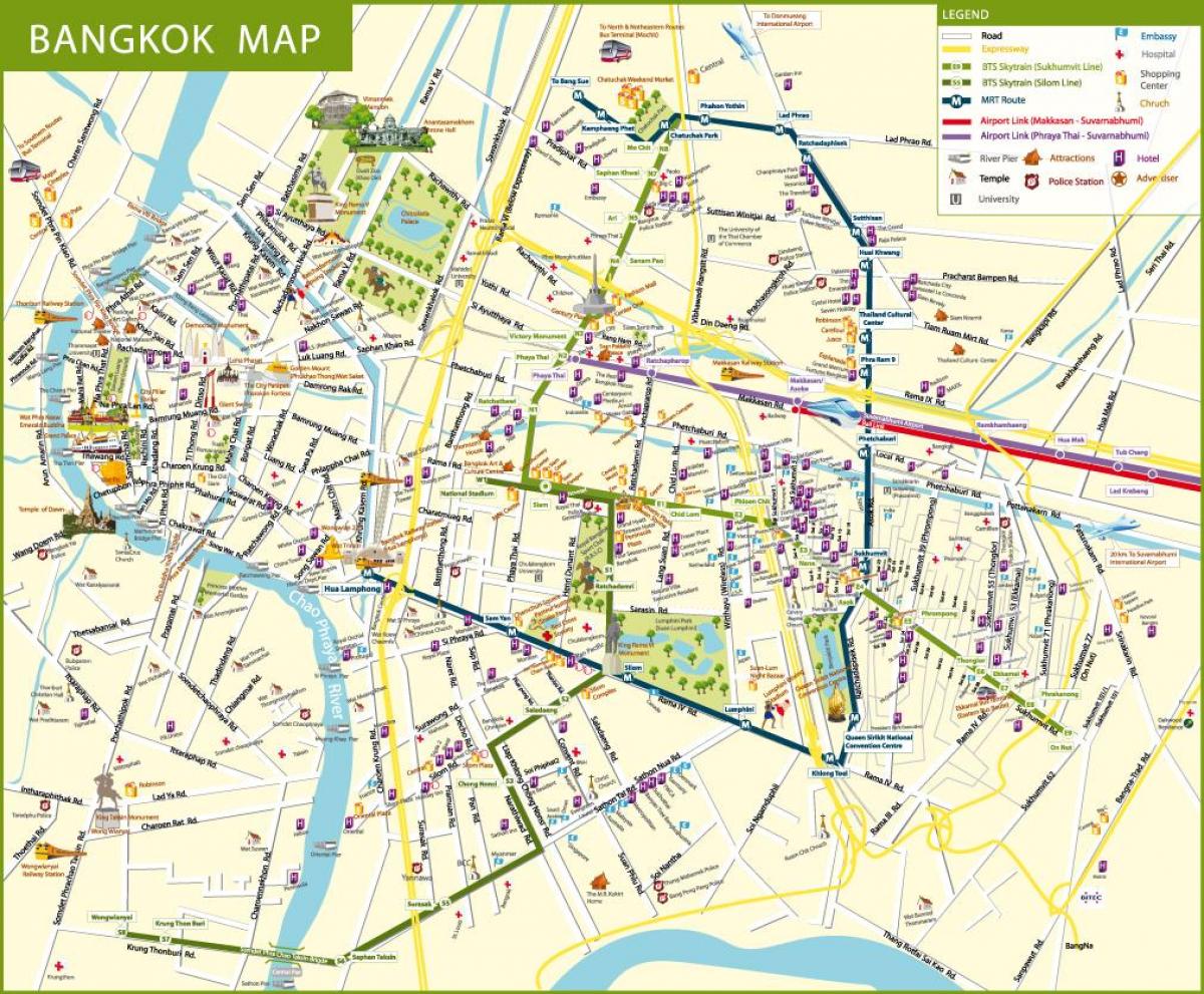 mapa bangkok street