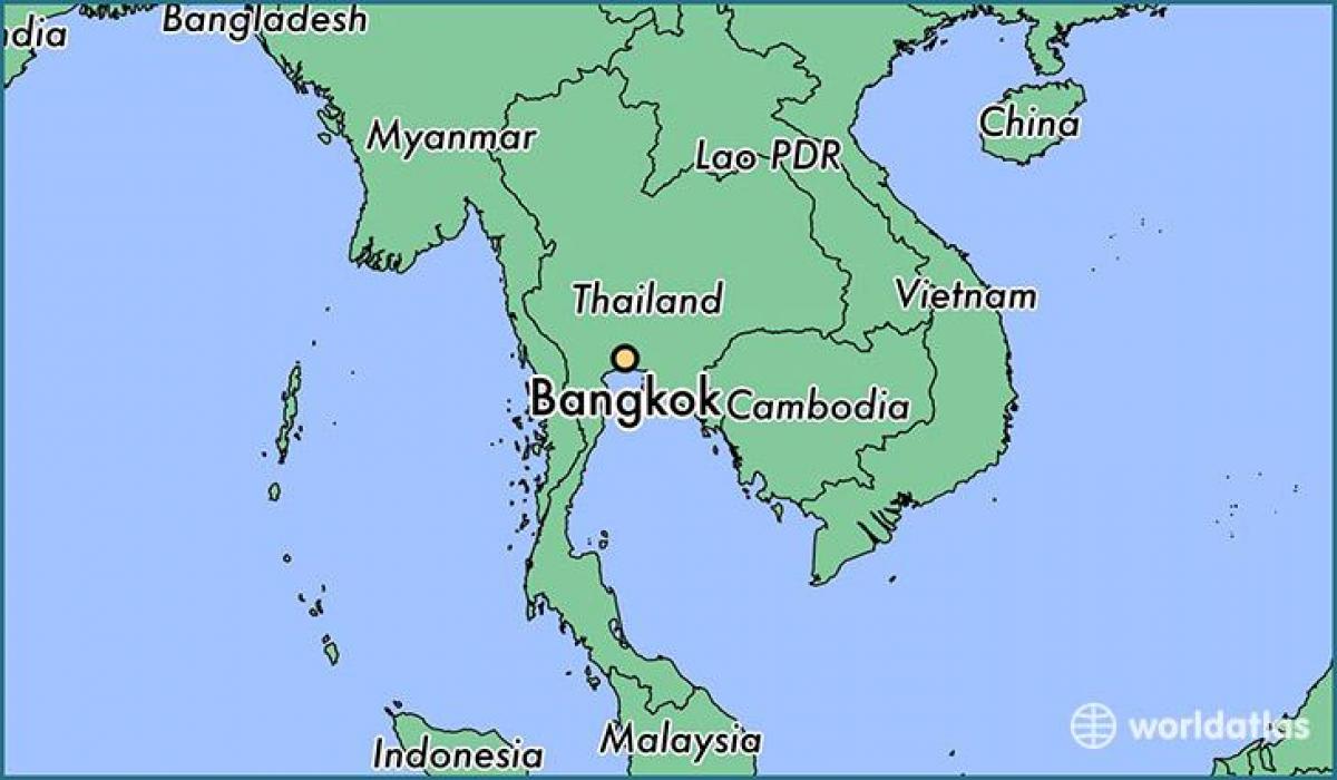 mapa bangkoku země