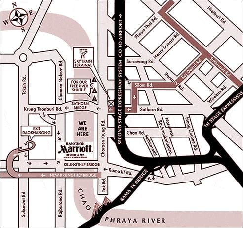 mapa marriott bangkok