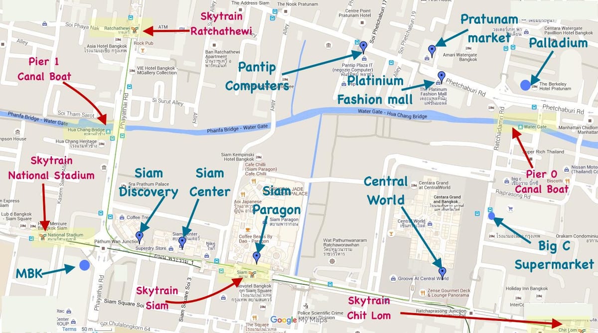 mapa mbk mall