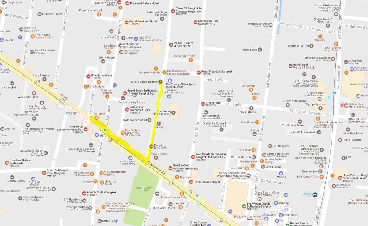 nana bts mapě