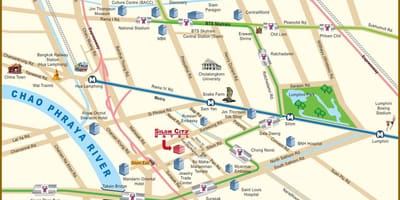 Mapa river city bangkok