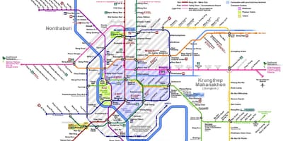 Bangkok vlak line mapy