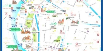 Bangkok travel guide mapě