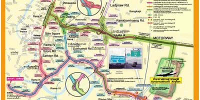 Mapa bangkok dálnice