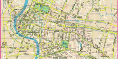Mapa města bangkok