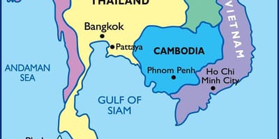Mapa umístění bangkok