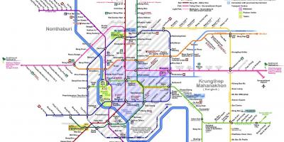 Bangkok vlak line mapy