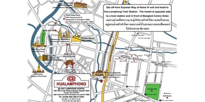 Hua lamphong nádraží mapě