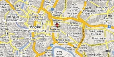 Mapa oblasti sukhumvit bangkok